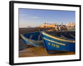 Fishing Boats in the Coastal City of Essaouira, Morocco, North Africa, Africa-null-Framed Photographic Print