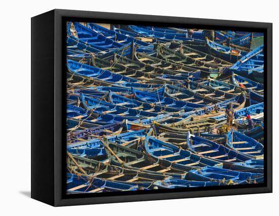 Fishing Boats in the Coastal City of Essaouira, Morocco, North Africa, Africa-null-Framed Stretched Canvas