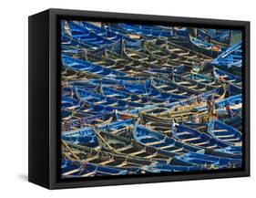 Fishing Boats in the Coastal City of Essaouira, Morocco, North Africa, Africa-null-Framed Stretched Canvas