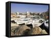 Fishing Boats in the Fishing Harbour, Tyre (Sour), the South, Lebanon, Middle East-Gavin Hellier-Framed Stretched Canvas