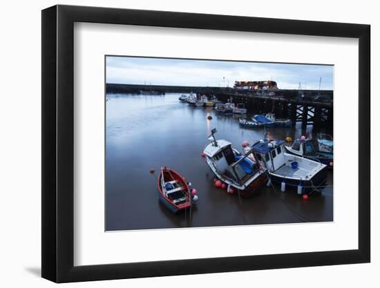 Fishing Boats in the Harbour at Bridlington, East Riding of Yorkshire, Yorkshire, England, UK-Mark Sunderland-Framed Photographic Print