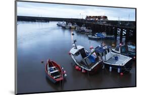 Fishing Boats in the Harbour at Bridlington, East Riding of Yorkshire, Yorkshire, England, UK-Mark Sunderland-Mounted Photographic Print