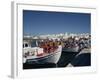 Fishing Boats in the Harbour at Naoussa on Paros, Cyclades Islands, Greek Islands, Greece, Europe-Thouvenin Guy-Framed Photographic Print