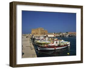 Fishing Boats in the Harbour at Paphos, Cyprus, Mediterranean, Europe-Miller John-Framed Photographic Print