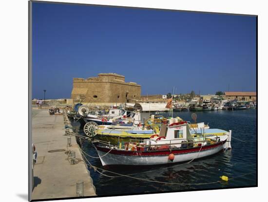 Fishing Boats in the Harbour at Paphos, Cyprus, Mediterranean, Europe-Miller John-Mounted Photographic Print
