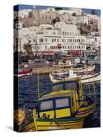 Fishing Boats in the Harbour, Naxos, Cyclades Islands, Greek Islands, Greece-Thouvenin Guy-Stretched Canvas