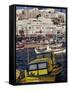 Fishing Boats in the Harbour, Naxos, Cyclades Islands, Greek Islands, Greece-Thouvenin Guy-Framed Stretched Canvas