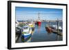 Fishing Boats in the Harbour of Cuxhaven, Lower Saxony, Germany, Europe-Michael Runkel-Framed Photographic Print