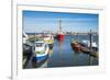 Fishing Boats in the Harbour of Cuxhaven, Lower Saxony, Germany, Europe-Michael Runkel-Framed Photographic Print