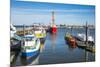 Fishing Boats in the Harbour of Cuxhaven, Lower Saxony, Germany, Europe-Michael Runkel-Mounted Photographic Print