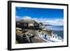 Fishing Boats in the Harbour of Dalcahue, Chiloe, Chile, South America-Michael Runkel-Framed Photographic Print
