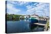 Fishing Boats in the Harbour of Port Au Choix, Newfoundland, Canada, North America-Michael Runkel-Stretched Canvas