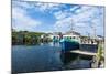 Fishing Boats in the Harbour of Port Au Choix, Newfoundland, Canada, North America-Michael Runkel-Mounted Photographic Print