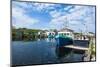 Fishing Boats in the Harbour of Port Au Choix, Newfoundland, Canada, North America-Michael Runkel-Mounted Photographic Print