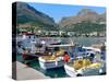 Fishing Boats in the Harbour, Plakias, Crete, Greece-Peter Thompson-Stretched Canvas