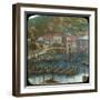 Fishing Boats in the Harbour, Polperro, Cornwall, Late 19th or Early 20th Century-null-Framed Giclee Print