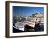 Fishing Boats in the Harbour, Sanary-Sur-Mer, Var, Cote d'Azur, Provence, France-Ruth Tomlinson-Framed Photographic Print