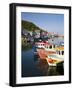 Fishing Boats in the Harbour, Scarborough, North Yorkshire, Yorkshire, England, UK, Europe-Mark Sunderland-Framed Photographic Print