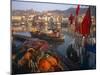 Fishing Boats in the Harbour, Whitby, North Yorkshire, England-Paul Harris-Mounted Photographic Print