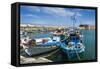 Fishing Boats in the Old Harbour of Heraklion, Crete, Greek Islands, Greece-Michael Runkel-Framed Stretched Canvas