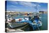 Fishing Boats in the Old Harbour of Heraklion, Crete, Greek Islands, Greece-Michael Runkel-Stretched Canvas