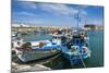 Fishing Boats in the Old Harbour of Heraklion, Crete, Greek Islands, Greece-Michael Runkel-Mounted Photographic Print