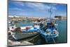 Fishing Boats in the Old Harbour of Heraklion, Crete, Greek Islands, Greece-Michael Runkel-Mounted Photographic Print