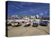 Fishing Boats in the Old Harbour, St. Ives, Cornwall, England, United Kingdom, Europe-Peter Barritt-Stretched Canvas