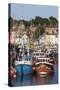 Fishing Boats in the Old Harbour, Weymouth, Dorset, England, United Kingdom, Europe-Stuart Black-Stretched Canvas