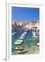 Fishing boats in the Old Port, Dubrovnik Old Town, UNESCO World Heritage Site, Dubrovnik, Dalmatian-Neale Clark-Framed Photographic Print