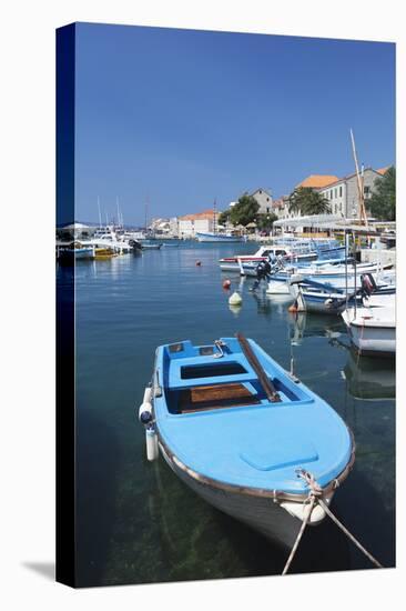 Fishing Boats in the Port of Bol, Brac Island, Dalmatia, Croatia, Europe-Markus Lange-Stretched Canvas
