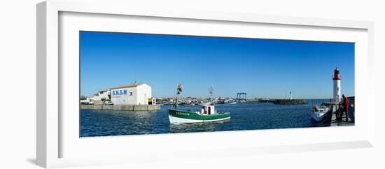 Fishing Boats in the Sea, La Cotiniere, Oleron, Charente-Maritime, Poitou-Charentes, France-null-Framed Photographic Print