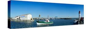 Fishing Boats in the Sea, La Cotiniere, Oleron, Charente-Maritime, Poitou-Charentes, France-null-Stretched Canvas