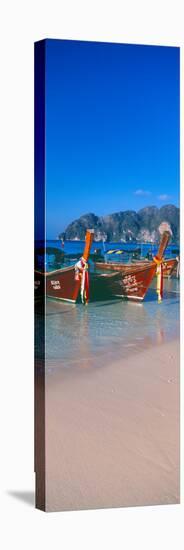 Fishing Boats in the Sea, Phi Phi Islands, Phuket Province, Thailand-null-Stretched Canvas