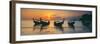 Fishing Boats in the Sea, Railay Beach, Krabi, Krabi Province, Thailand-null-Framed Photographic Print