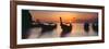 Fishing Boats in the Sea, Railay Beach, Krabi, Krabi Province, Thailand-null-Framed Photographic Print