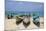 Fishing Boats in the Turquoise Waters of Qalansia on the West Coast of the Island of Socotra-Michael Runkel-Mounted Photographic Print