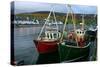 Fishing Boats in Ullapool Harbour at Night, Highland, Scotland-Peter Thompson-Stretched Canvas