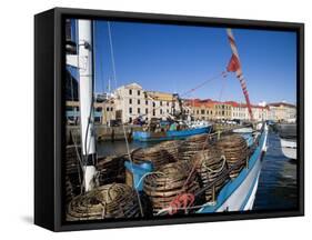 Fishing Boats in Victoria Dock, Hobart, Tasmania-Julian Love-Framed Stretched Canvas