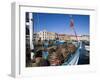 Fishing Boats in Victoria Dock, Hobart, Tasmania-Julian Love-Framed Photographic Print