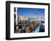 Fishing Boats in Victoria Dock, Hobart, Tasmania-Julian Love-Framed Photographic Print