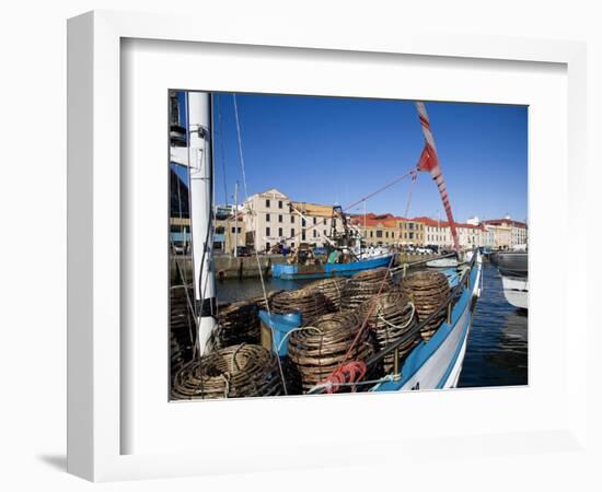 Fishing Boats in Victoria Dock, Hobart, Tasmania-Julian Love-Framed Photographic Print