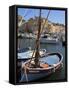 Fishing Boats in Vieux Port Harbour, St. Tropez, Var, Provence, Cote D'Azur, France, Mediterranean,-Peter Richardson-Framed Stretched Canvas