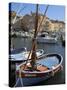 Fishing Boats in Vieux Port Harbour, St. Tropez, Var, Provence, Cote D'Azur, France, Mediterranean,-Peter Richardson-Stretched Canvas