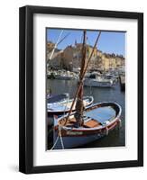 Fishing Boats in Vieux Port Harbour, St. Tropez, Var, Provence, Cote D'Azur, France, Mediterranean,-Peter Richardson-Framed Premium Photographic Print