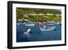 Fishing Boats in Vinh Hy Bay, Nui Cha National Park, Ninh Thuan Province, Vietnam, Indochina-Nathalie Cuvelier-Framed Photographic Print