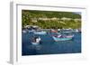 Fishing Boats in Vinh Hy Bay, Nui Cha National Park, Ninh Thuan Province, Vietnam, Indochina-Nathalie Cuvelier-Framed Photographic Print