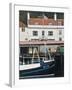 Fishing Boats in Whitby Harbour with Famous Magpie Cafe in Background, Yorkshire, England-John Woodworth-Framed Photographic Print
