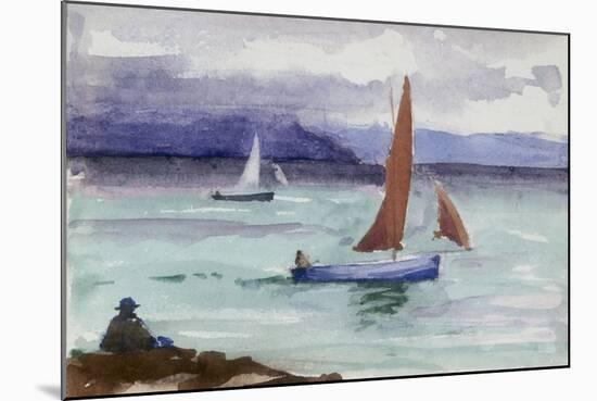 Fishing Boats - Iona-Francis Campbell Boileau Cadell-Mounted Giclee Print