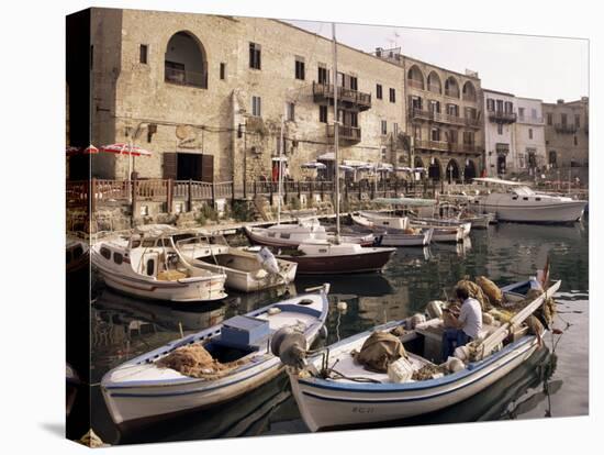 Fishing Boats, Kyrenia, North Cyprus, Cyprus-Michael Short-Stretched Canvas